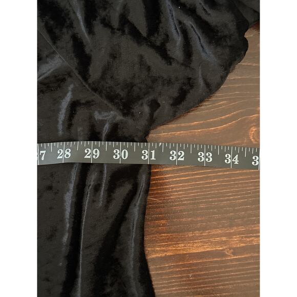 Lacy After Noon Velvet Cardigan L Black Cameo Whimsigoth Fairy Grunge Boho - Picture 13 of 16